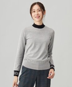 23区GOLF 【WOMEN】レーヨンストレッチカラーブロックニット
