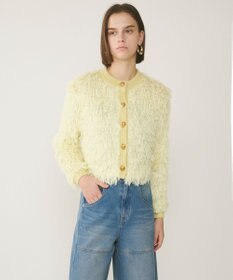 GRACE CONTINENTAL フリンジニットカーディガン