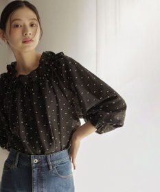 組曲 【Flower Collection】フラワードット ブラウス
