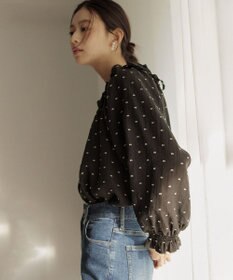 組曲 【Flower Collection】フラワードット ブラウス