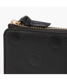 UNBILLION ペルケ perche / ドット型押しL字ロングストラップウォレット