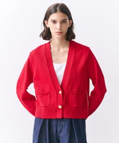 BEIGE， HELIODOR / マリンボタンクロップドカーディガン