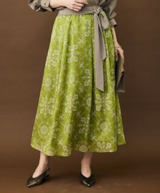 自由区 ロータスタイルプリント スカート