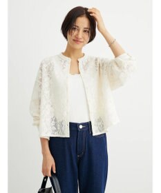 Green Parks ・ＥＬＥＮＣＡＲＥ　ＤＵＥ　バンドカラーレースシャツ