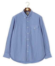 J.PRESS MEN パッチフラップ マルチストライプシャツ/B.D.