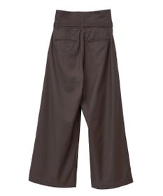 YECCA VECCA ベルト付き2wayタックワイドパンツ