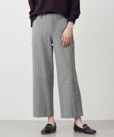 J.PRESS LADIES L アルガンシルク チェック クロップド パンツ