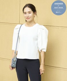 #Newans 【セレモニーにも】パフスリーブニット