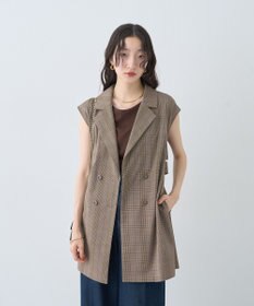 earth music&ecology 前後２ｗａｙステッチリブタンクトップ