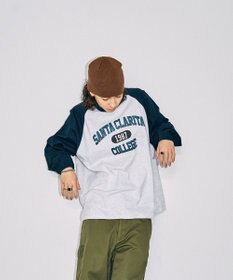 WEGO 【ユニセックス着用ITEM】ラグラングラフィックBIGロンT