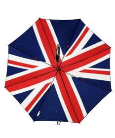 +RING 【プラスリング】【UVカット90%以上】 メンズ向け 雨傘（長）65cm UNION JACK T1329 2重張り傘