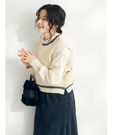 CRAFT STANDARD BOUTIQUE ２ＷＡＹケーブルニットベスト