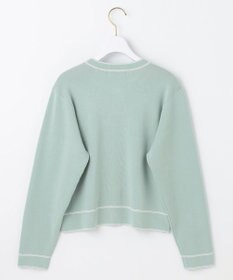 ANY SIS S 【アンサンブル対応】バイカラーニット カーディガン