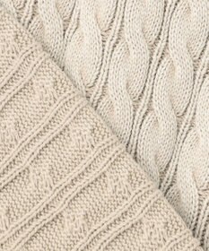 J.PRESS YORK STREET 【UNISEX】ピグメントコットン ケーブルニット