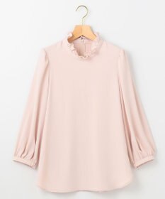 組曲 【KUMIKYOKU NAVY】ジョーゼットシフォン スタンドフリルブラウス