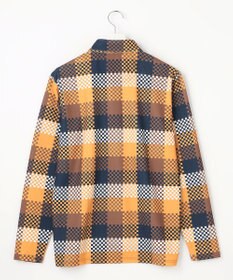 23区GOLF 【MEN/キングサイズ】【吸水速乾・UVケア】 チェック柄プリント 長袖シャツ