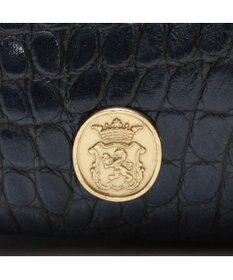 A.D.M.J. 【牛革】クロコ型押しサイドバックルトート25cm(ショルダーストラップ付)