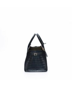 A.D.M.J. 【牛革】クロコ型押しサイドバックルトート25cm(ショルダーストラップ付)
