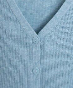 WEGO カラーリブショートカーデ