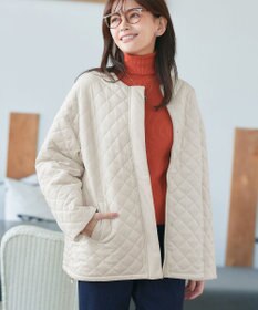 Tiaclasse 【リバーシブル】表裏2WAYベロアキルティングブルゾン