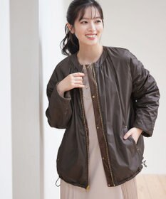 Tiaclasse 【リバーシブル】表裏2WAYベロアキルティングブルゾン