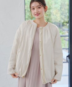 Tiaclasse 【リバーシブル】表裏2WAYベロアキルティングブルゾン