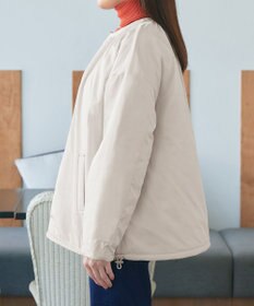 Tiaclasse 【リバーシブル】表裏2WAYベロアキルティングブルゾン