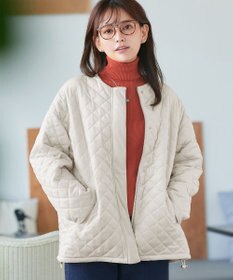 Tiaclasse 【リバーシブル】表裏2WAYベロアキルティングブルゾン