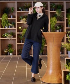 Tiaclasse L 【洗える】ソフトダンボールバックフレアフーディー