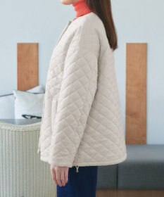 Tiaclasse 【リバーシブル】表裏2WAYベロアキルティングブルゾン