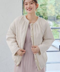 Tiaclasse 【リバーシブル】表裏2WAYベロアキルティングブルゾン