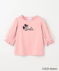 ANY KIDS 【Barbie(TM)】リボン 七分袖Tシャツ