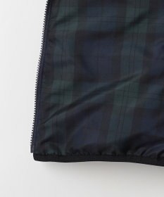 23区GOLF 【MEN】無地×チェック リバーシブル ダウンベスト