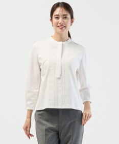 J.PRESS LADIES レースコンビ ボウタイ カットソー