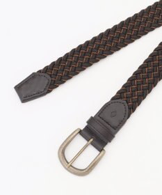 JOSEPH ABBOUD 【イタリア素材・ストレッチ・日本製】メランジグリッドストレッチ ベルト