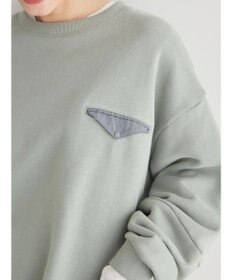 AMERICAN HOLIC ポケット付きバックドレープ裏毛プルオーバー