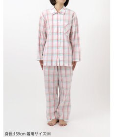 ワコール／睡眠科学 パジャマ 長袖 長ズボン 綿混(本体) 上下セット 前開き レディース YDX342 睡眠科学／ワコール