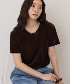 AMERICAN HOLIC シアーベロア配色プルオーバー