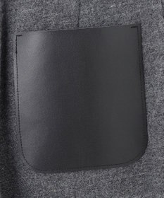 BEIGE， MILLAM / フェイクレザーパッチワイドパンツ