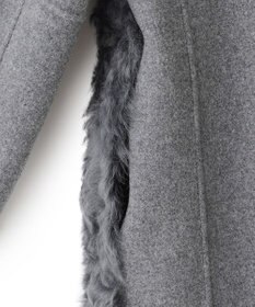 BEIGE， DANDEL / ミドル丈ムートンコート