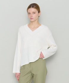 JOSEPH 【洗える】シルクコットン　Vネックニット