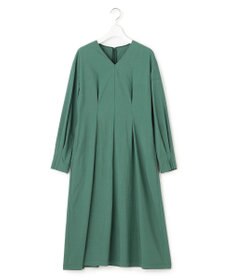23区 【洗える】ヴィンテージライトタフタ タック ワンピース
