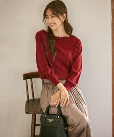 ANY SIS 【美人百花11月号掲載】クリアシェル イヤリング