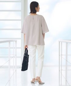 自由区 【XSサイズ～/洗える/セット可】ダブルクロス ブラウス