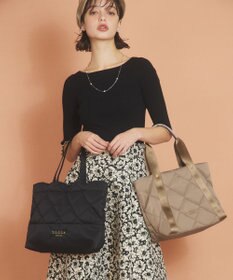 TOCCA 【撥水・A4サイズ対応】TRACE PAVE QUILT TOTE キルトバッグ