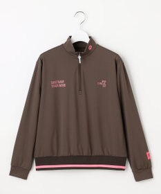 PW CIRCULUS 【吸水速乾 / UV遮蔽率99.5% UVカット / ストレッチ】【WOMEN】ハーフジップロングスリーブモックネックT ゴルフウェア レディース