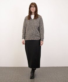 J.PRESS YORK STREET 【WOMEN】ファンシーヤーン Vネックニット