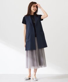 J.PRESS LADIES L 【WEB限定カラーあり・洗える】ハイゲージチュール プリーツ スカート