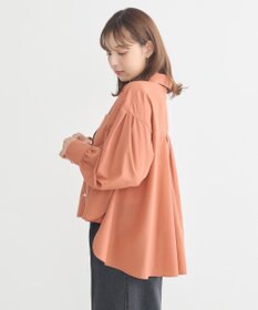 earth music&ecology オーバーフレアシャツ