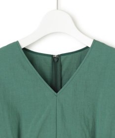 23区 【洗える】ヴィンテージライトタフタ タック ワンピース